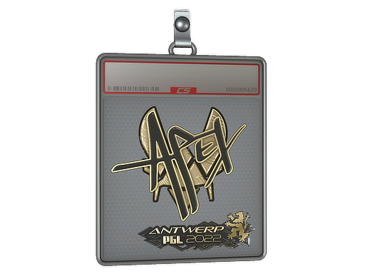 Sticker Slab | apEX (Gold) | Antwerp 2022