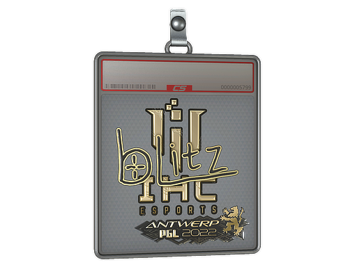 Sticker Slab | bLitz (Gold) | Antwerp 2022