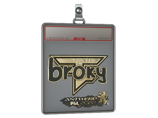 Sticker Slab | broky (Gold) | Antwerp 2022