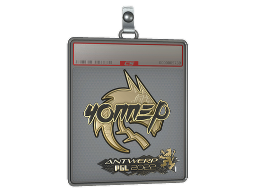 Sticker Slab | chopper (Gold) | Antwerp 2022