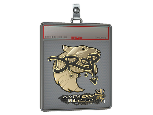 Sticker Slab | drop (Gold) | Antwerp 2022