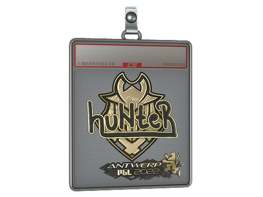 Sticker Slab | huNter (Gold) | Antwerp 2022