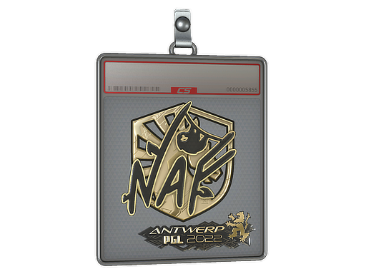 Sticker Slab | NAF (Gold) | Antwerp 2022