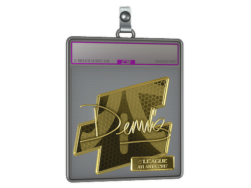 Sticker Slab | dennis (Gold) | Atlanta 2017