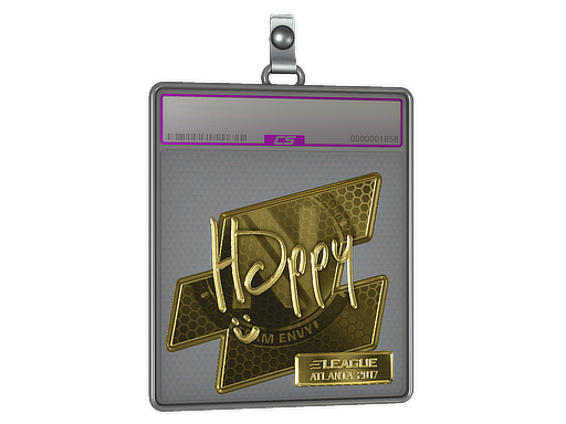 Sticker Slab | Happy (Gold) | Atlanta 2017