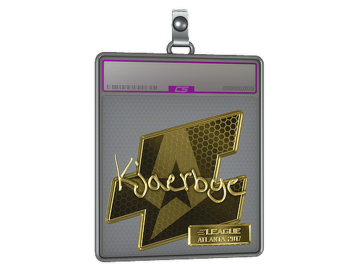 Sticker Slab | Kjaerbye (Gold) | Atlanta 2017