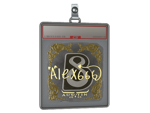 Sticker Slab | alex666 (Gold) | Austin 2025