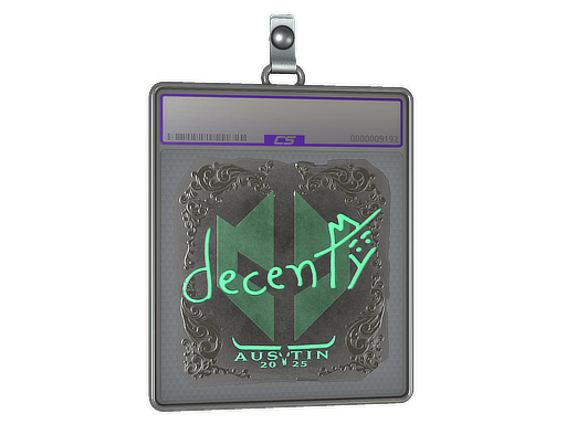 Sticker Slab | decenty (Foil) | Austin 2025