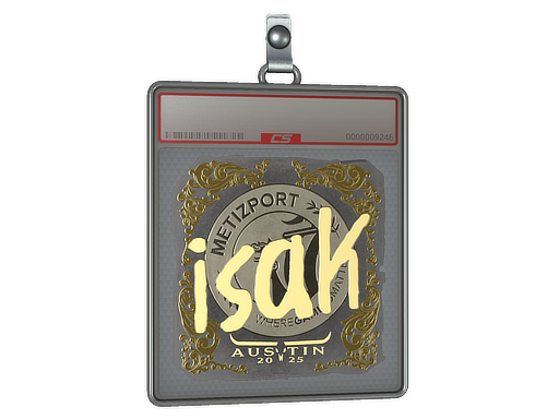 Sticker Slab | isak (Gold) | Austin 2025