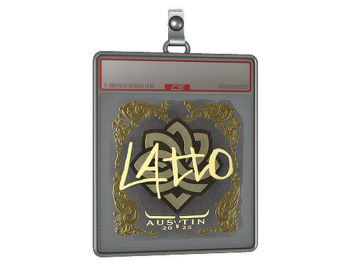 Sticker Slab | latto (Gold) | Austin 2025