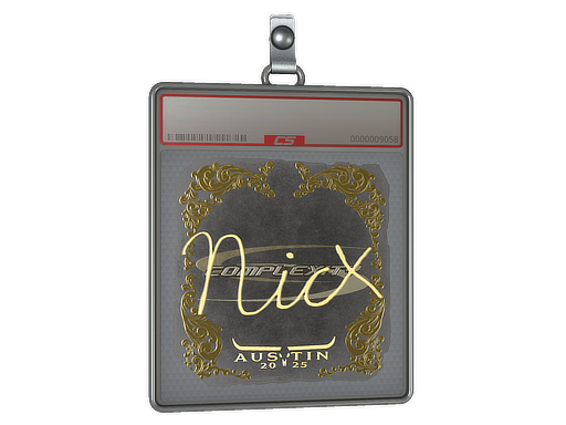 Sticker Slab | nicx (Gold) | Austin 2025