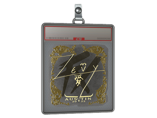 Sticker Slab | zevy (Gold) | Austin 2025