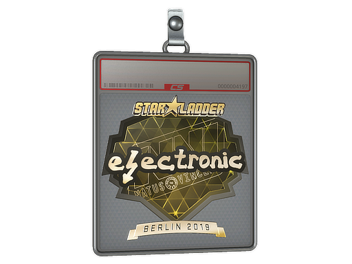 Sticker Slab | electronic (Gold) | Berlin 2019