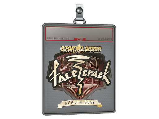 Sticker Slab | facecrack (Gold) | Berlin 2019