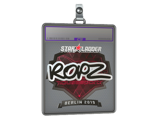 Sticker Slab | ropz (Foil) | Berlin 2019