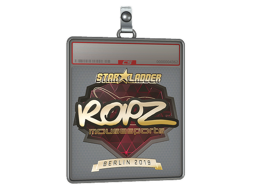 Sticker Slab | ropz (Gold) | Berlin 2019