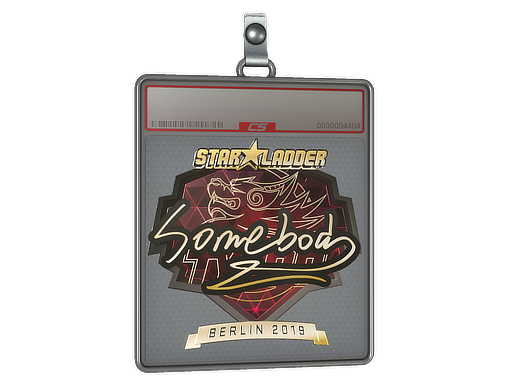 Sticker Slab | somebody (Gold) | Berlin 2019