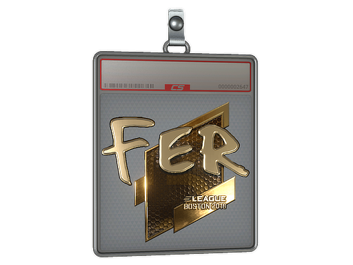 Sticker Slab | fer (Gold) | Boston 2018