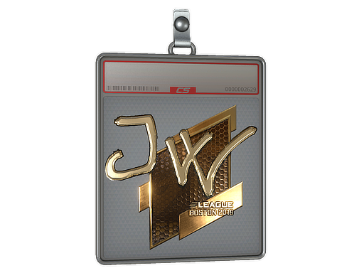 Sticker Slab | JW (Gold) | Boston 2018