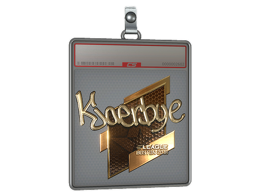 Sticker Slab | Kjaerbye (Gold) | Boston 2018