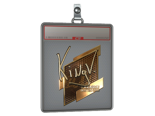 Sticker Slab | kNgV- (Gold) | Boston 2018