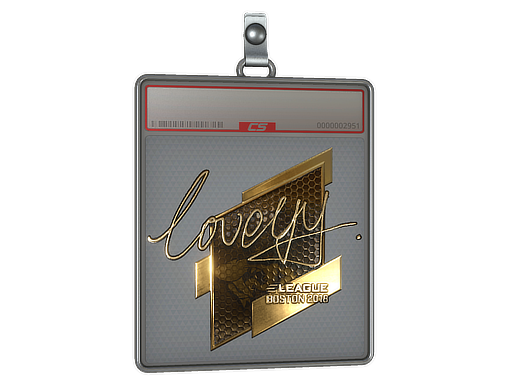 Sticker Slab | LoveYY (Gold) | Boston 2018
