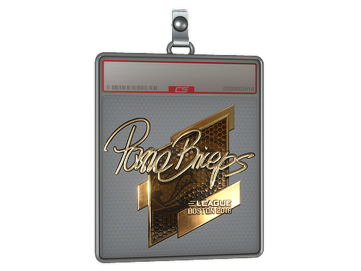 Sticker Slab | pashaBiceps (Gold) | Boston 2018