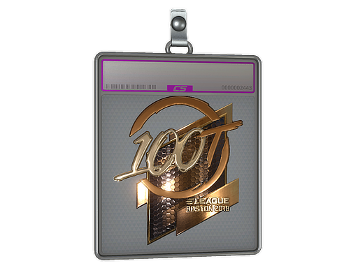Sticker Slab | 100 Thieves (Gold) | Boston 2018