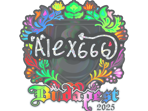 Sticker | alex666 (Holo) | Budapest 2025