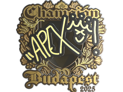 Sticker | apEX (Gold, Champion) | Budapest 2025