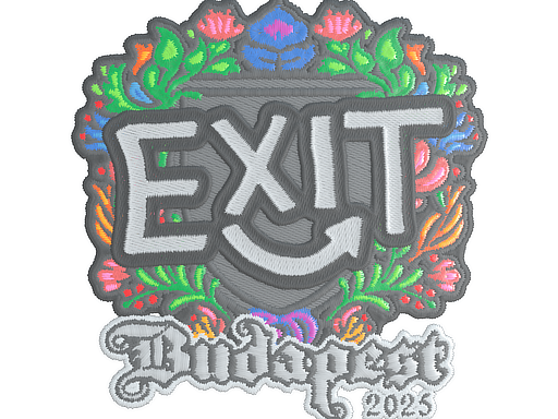 Sticker | exit (Embroidered) | Budapest 2025