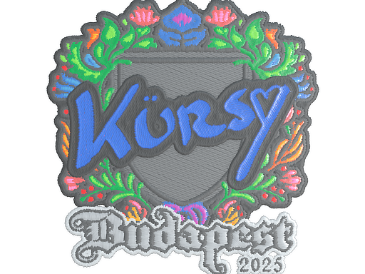 Sticker | Kursy (Embroidered) | Budapest 2025