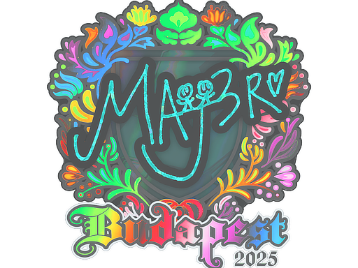 Sticker | MAJ3R (Holo) | Budapest 2025