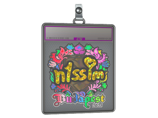 Sticker Slab | n1ssim (Holo) | Budapest 2025