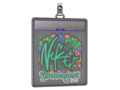 Sticker Slab | NiKo (Embroidered) | Budapest 2025