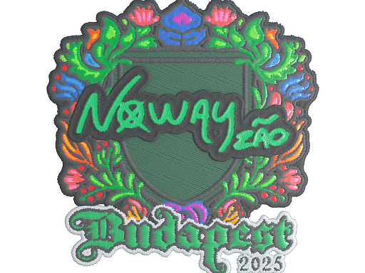Sticker | noway (Embroidered) | Budapest 2025