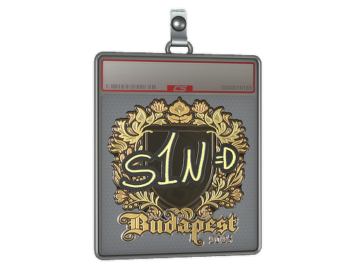 Sticker Slab | s1n (Gold) | Budapest 2025
