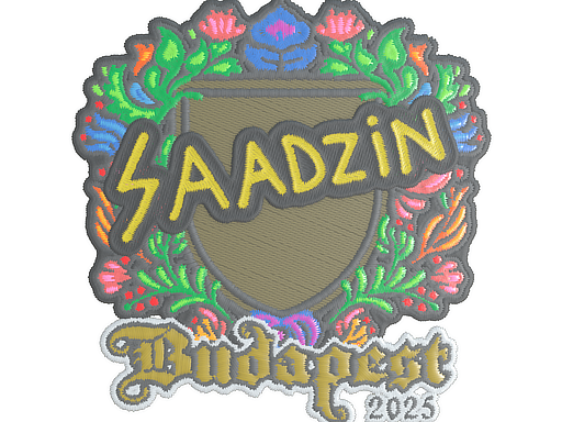 Sticker | saadzin (Embroidered) | Budapest 2025