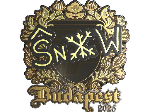 Sticker | snow (Gold) | Budapest 2025