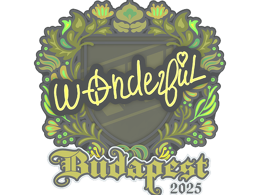 Sticker | w0nderful | Budapest 2025