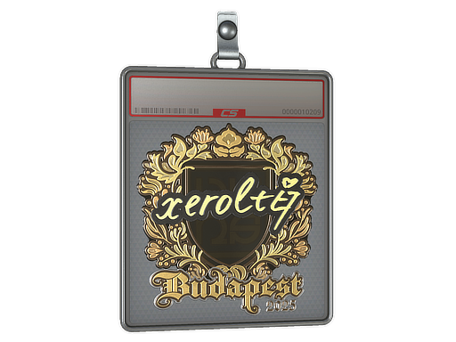 Sticker Slab | xerolte (Gold) | Budapest 2025