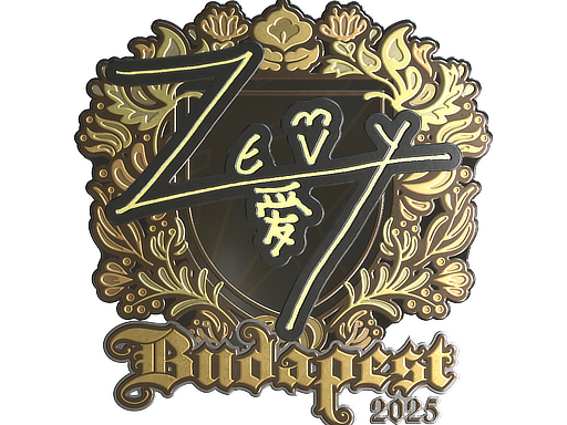 Sticker | zevy (Gold) | Budapest 2025