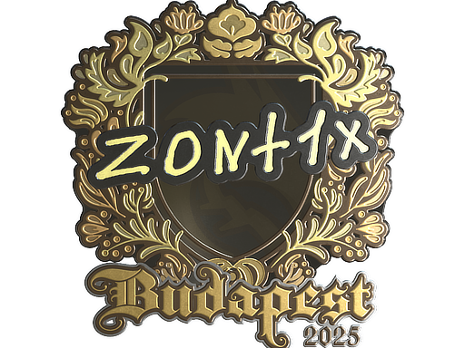 Sticker | zont1x (Gold) | Budapest 2025