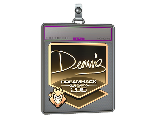 Sticker Slab | dennis (Gold) | Cluj-Napoca 2015