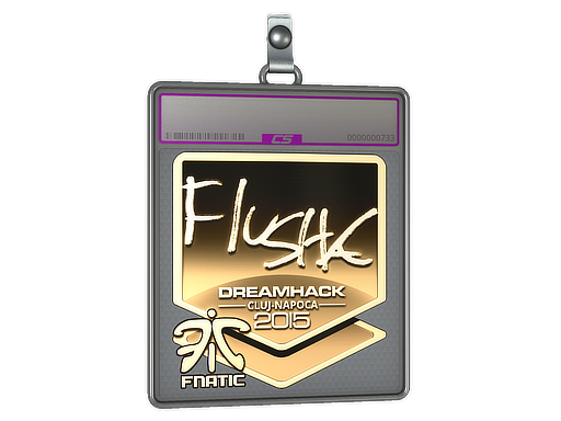 Sticker Slab | flusha (Gold) | Cluj-Napoca 2015