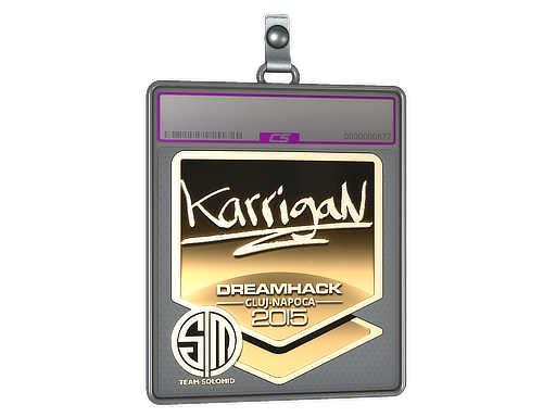 Sticker Slab | karrigan (Gold) | Cluj-Napoca 2015