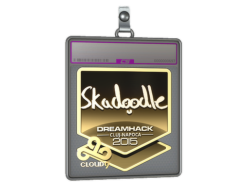 Sticker Slab | Skadoodle (Gold) | Cluj-Napoca 2015