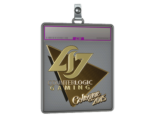 Sticker Slab | Counter Logic Gaming (Gold) | Cologne 2015