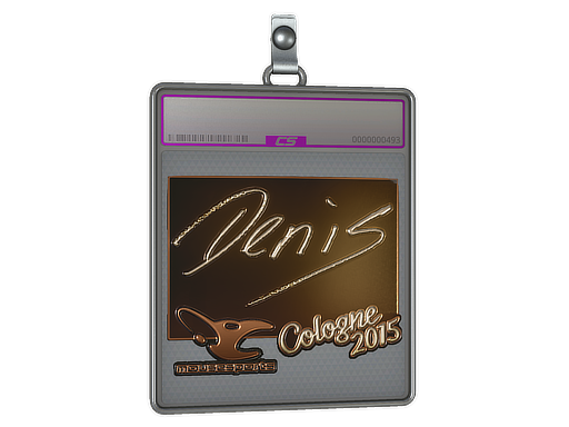 Sticker Slab | denis (Gold) | Cologne 2015