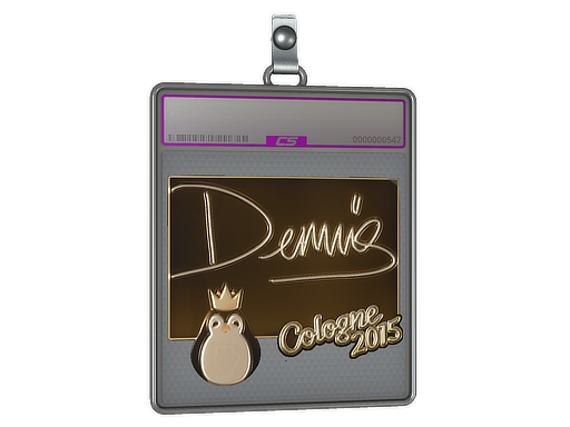 Sticker Slab | dennis (Gold) | Cologne 2015